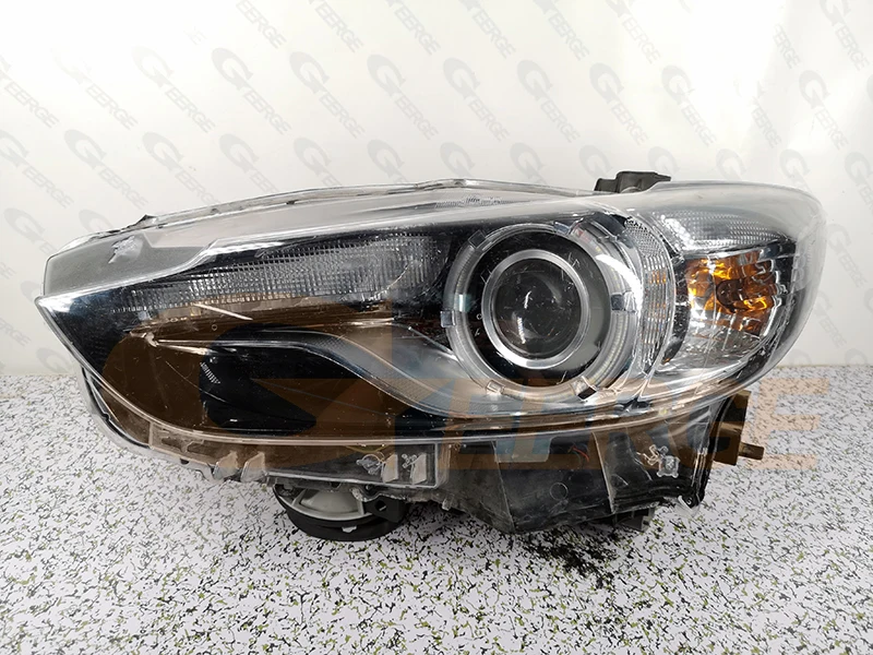 For Mazda 6 Atenza Mazda6 GJ GL Ultra Bright A/W Switchback Day Light Turn Signal SMD LED Angel Eyes Kit Halo Rings