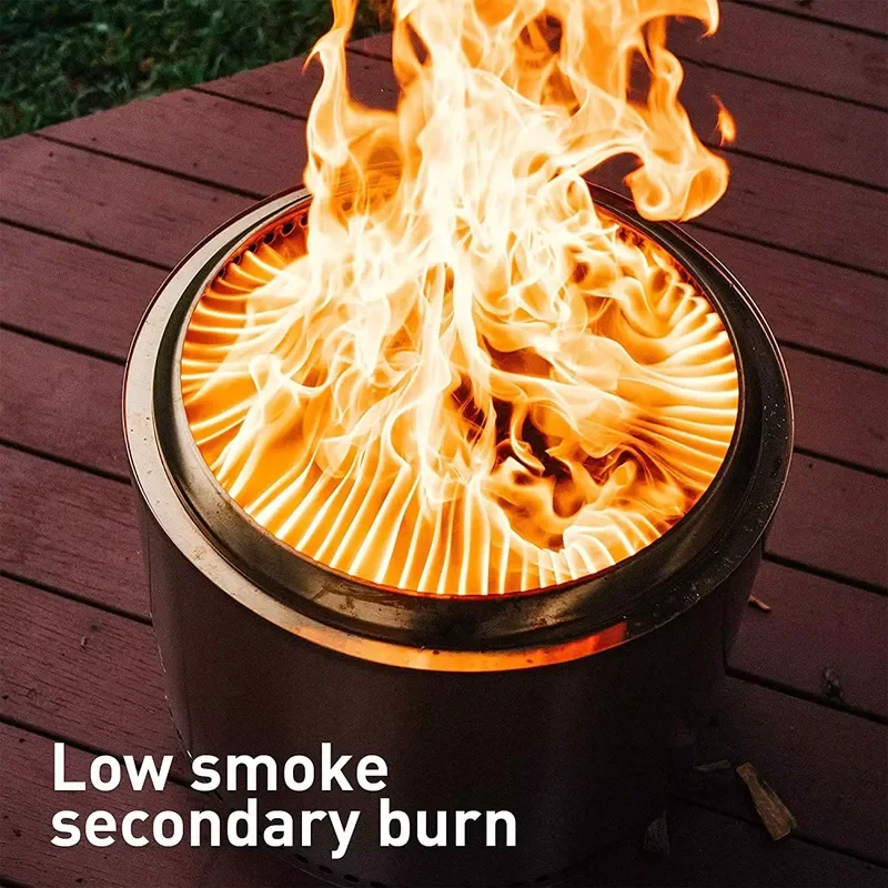 27-Inch Stainless Steel Firepit Tents Factory Wholesale for Outdoor Heating for Camping Garden and Backyard