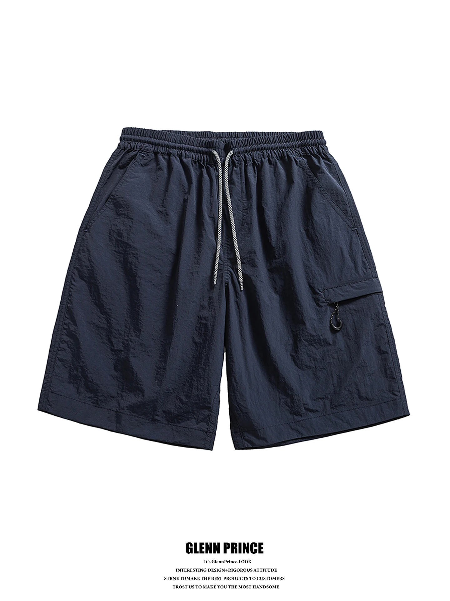 

Quick Dry Workwear Shorts Men's Summer Versatile Sports Beach Five-Quarter Pants Thin Lightweight Breathable Loose Fit Cargo