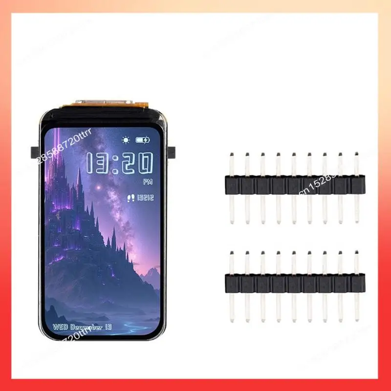 

ABNR ESP32-S3 Плата для разработки экрана 1,47 дюйма с пятиточечным сенсорным экраном, поддерживает Wi-Fi и Bluetooth с встроенной антенной, не сварка