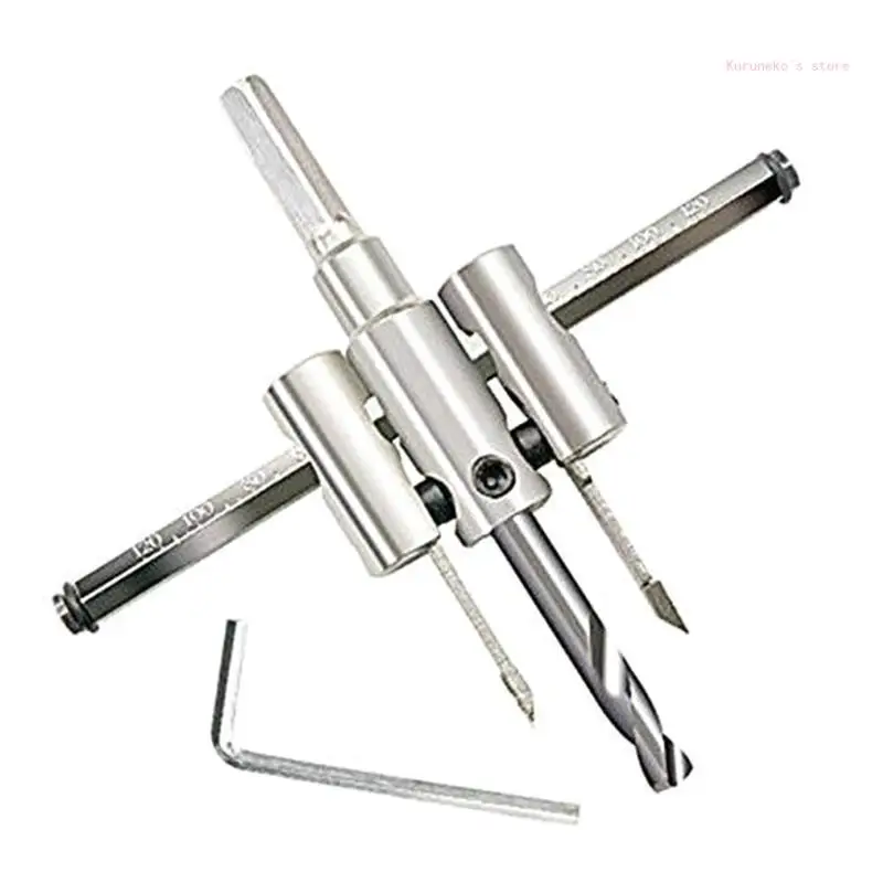 Thợ Thủ Công Trường Giảng Dạy 120Mm/200Mm/300Mm Hợp Kim Lỗ Tròn Bộ Dao Cắt Lỗ Kim Loại Mũi Dụng Cụ chế Biến Gỗ