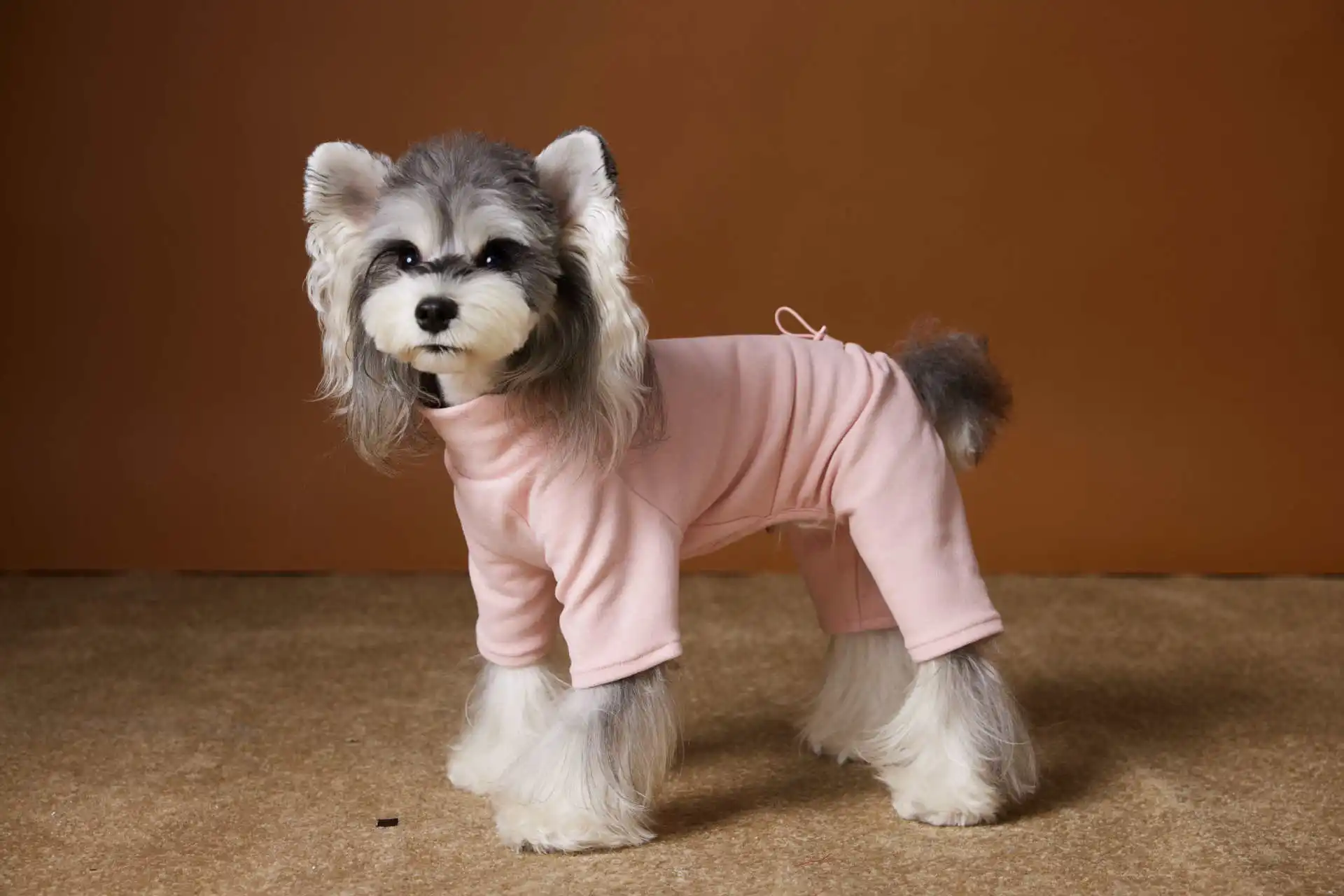 

Warm And Comfortable Cotton Pet Four-Legged Clothing Pure Color Small Dog Innerwear Puppy Pajamas