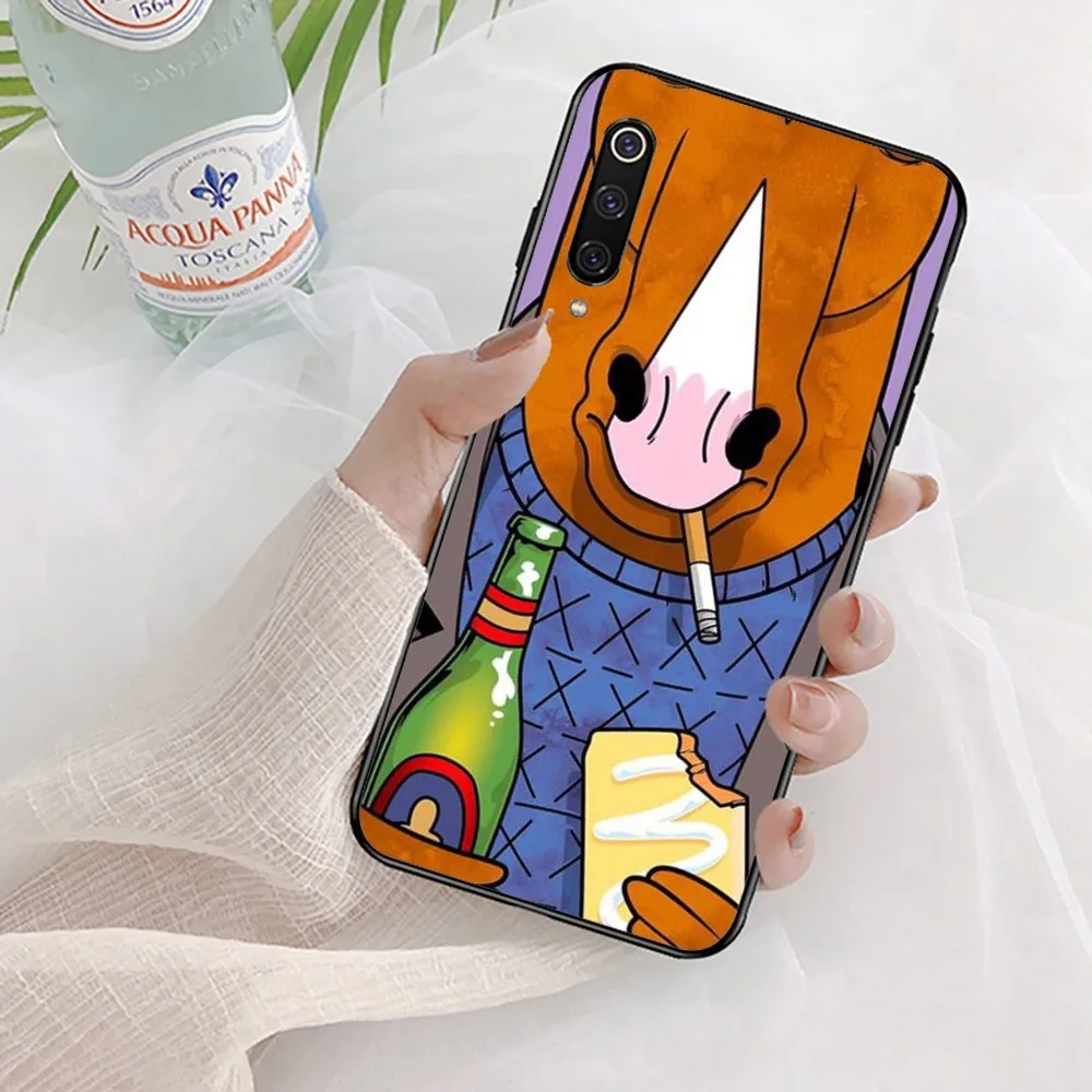 Cartoon B-BoJack Phone Case For Xiaomi Mi 5X 8 9 10 11 12 lite pro 10T PocoX3pro PocoM3 Note 10 pro lite