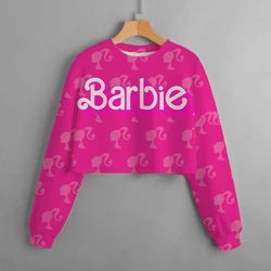 Children's Halloween sweatshirt Barbie Princess printed girls' sweatshirt long sleeved pullover, spring and autumn top