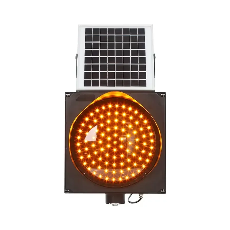 Strobe Led Solar Caution Lamp Flashing Traffic Safety Warning Light