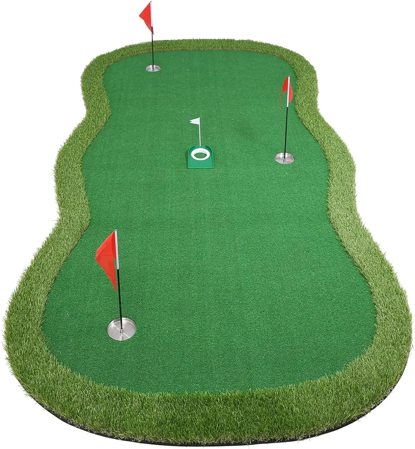 Golf Putting Green Mat for Indoors Outdoor - Golf Course Practice Equipment Training Aid Golf  for  Yard Home Office