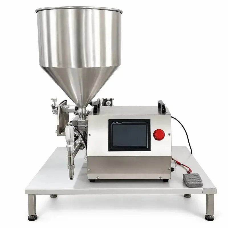 Honey Cream Shampoo Lotion Quantitative High Viscosity Paste Rotor Pump Bottle Semi Automatic Filling Machine Cosmetic