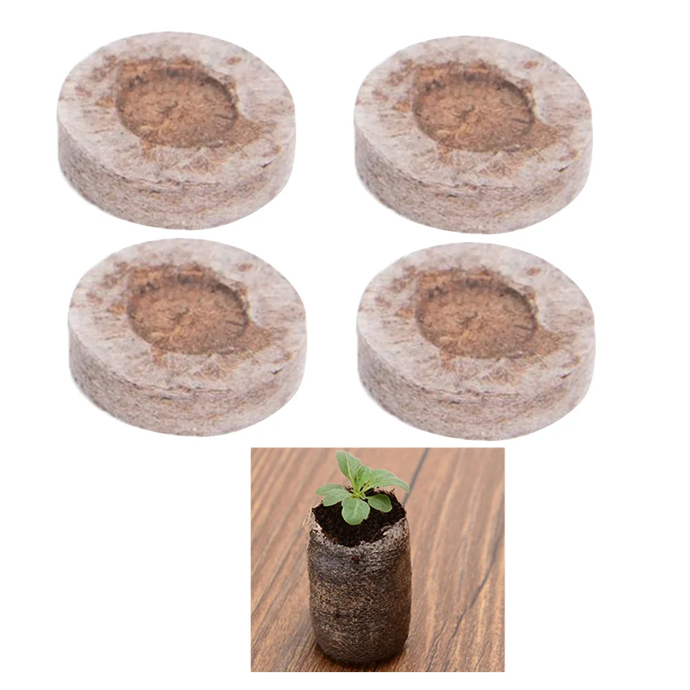 

20Pcs 3Cm Compressed Nutrient Blocks Peat Pellets Starter Plugs for Seedling Growth Planting Factory Nursery Use