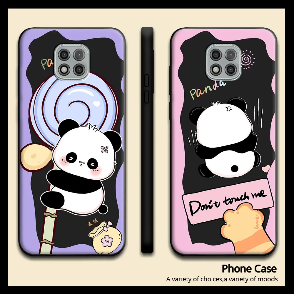 For Motorola Moto G Power 2021 Case Cute Panda Soft Silicone Couple Back Cover For Moto G Power 2022 Phone Case Shockproof Funda