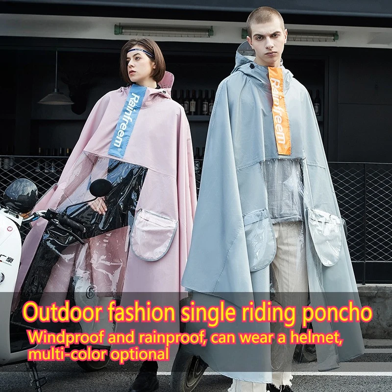 

Новый аккумуляторный автомобиль, мужской плащ, дождевик, плащ, увеличивающий и утолщенный одиночный женский пончо для электромобиля, дождевик