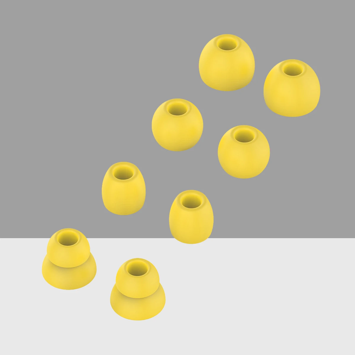 

8Pcs Earbuds Tips Silicone Waterproof Removable Noise Isolation Sleeves for Sports Gym Wireless Earphone Covers