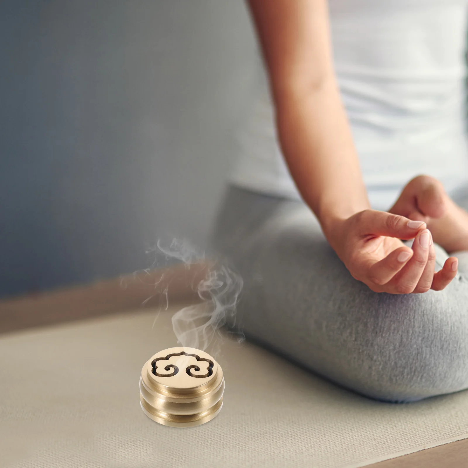 

1 set 1 Set Brass Incense Burner Hand Carved Censer Vintage Aroma Holder Home Office Decor Desktop Ornament Gift Set