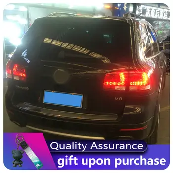 Auto zadní světla pro Volkswagen VW Touareg 2003-2010 zadní světlo DRL zadní světlo blinkr LED upravené brzdy automatické příslušenství 10 nejlepší prodej LED zadní světla pro VW Touareg - №3