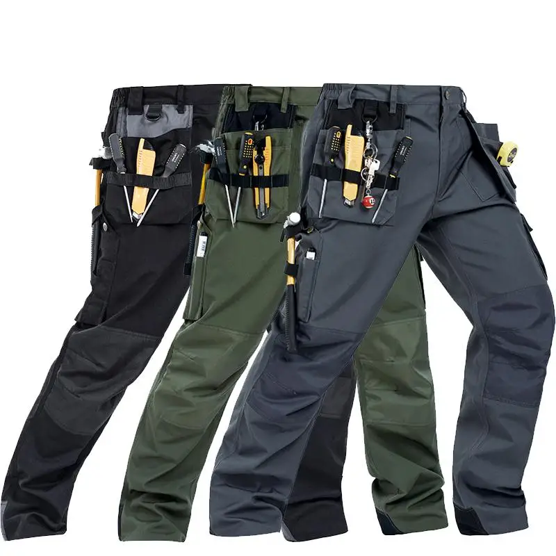 2025 New High Quality Craftsman Men\'s Work Pants Workwear Multi Pockets Work Trousers Mechanic Workwear S-3XL