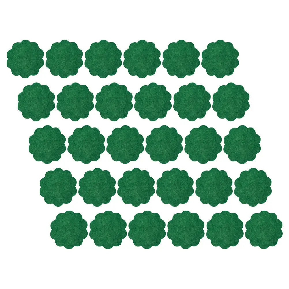 40Pcs Flower Pot Bottom Pad Planter Drainage Mat Bonsai Pot Saucer Breathable Non-Woven Fabric Soil Leakage Prevention Round