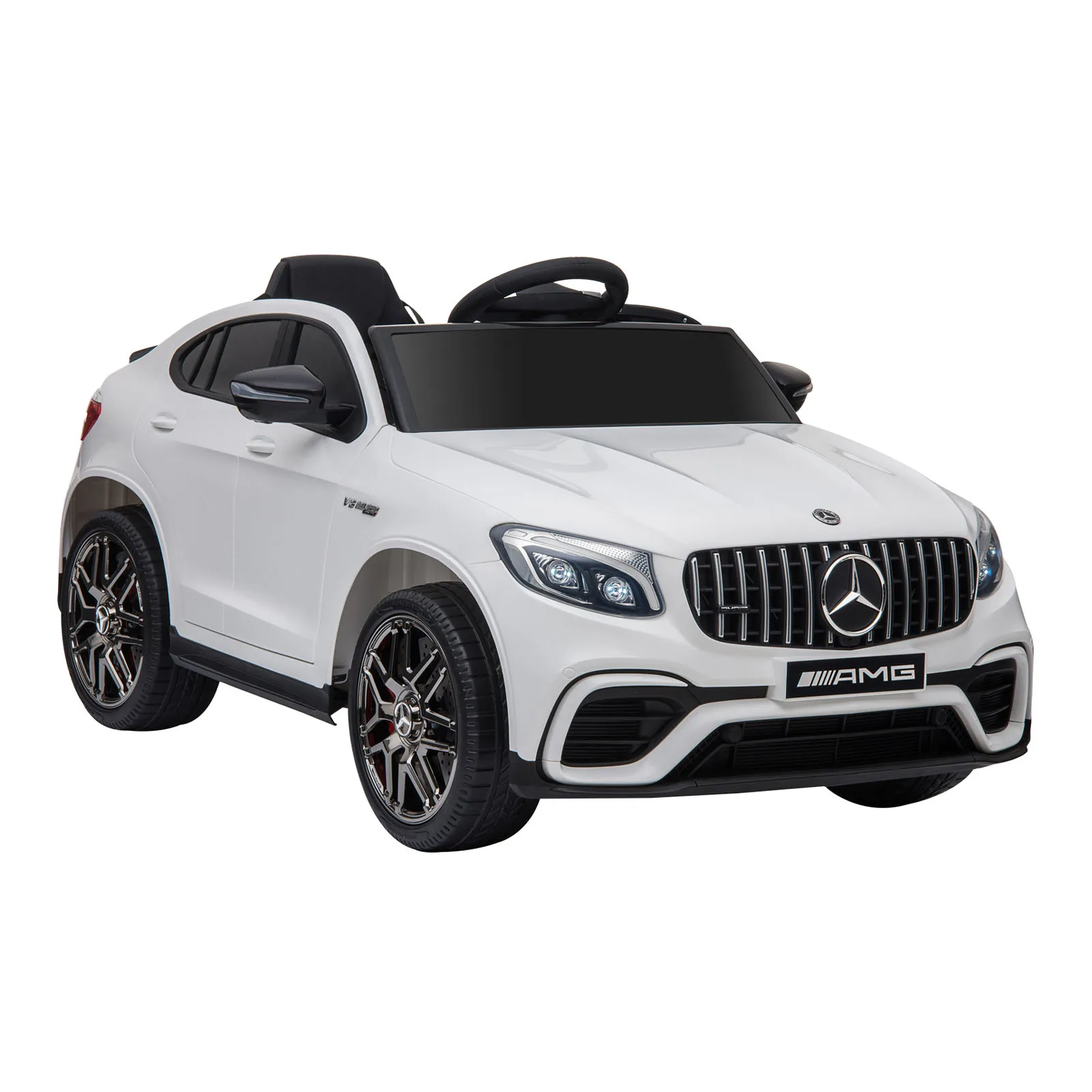 12V Ride Car Telecomando Mercedes Benz AMG GLC63S Coupe Auto Elettrica 2 Velocità Lettore MP3 Luce Corno Canzoni Sospensione