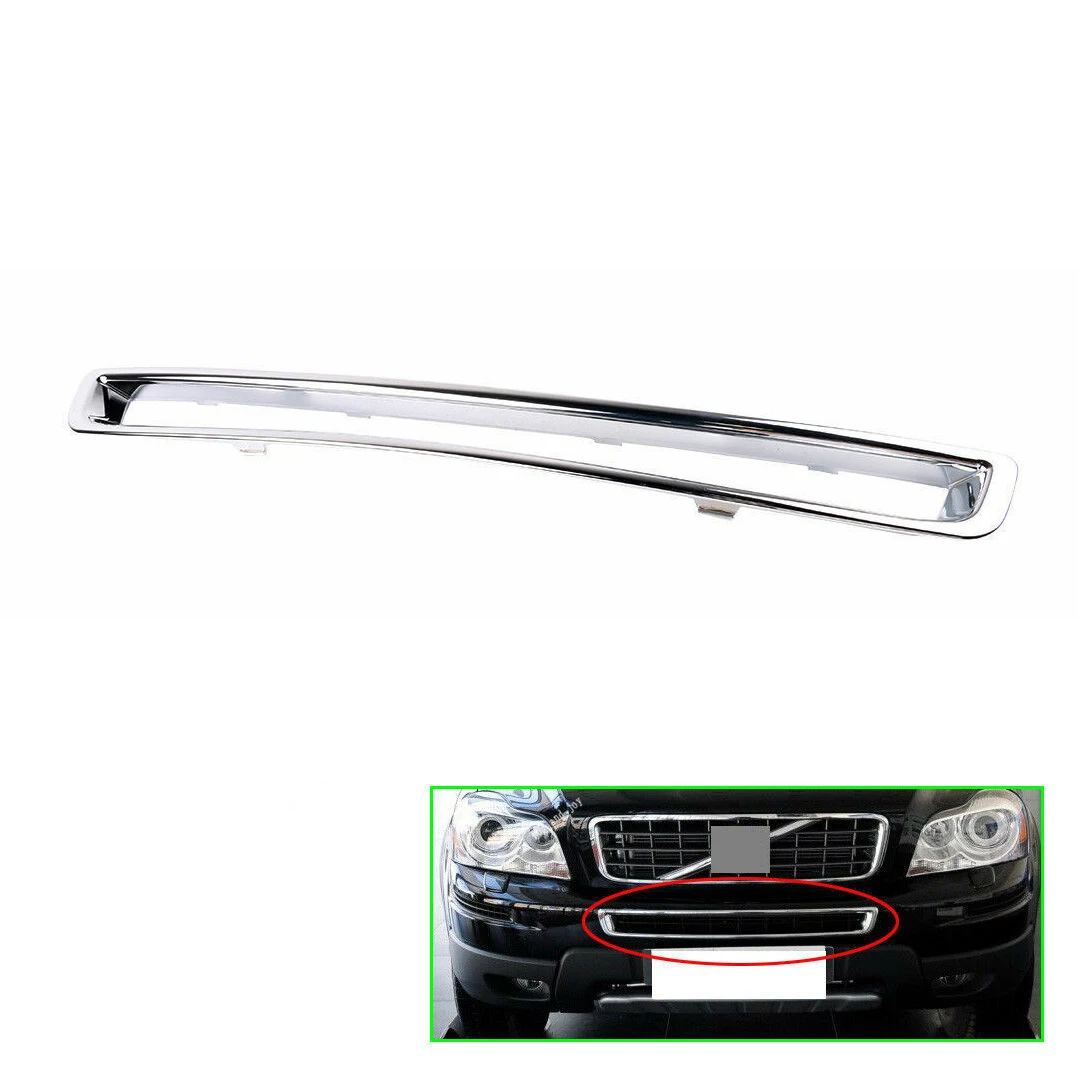 Car Accessories Chrome Exterior Front Plated Bumper Frame Grille for XC90 2007-2014 30698143