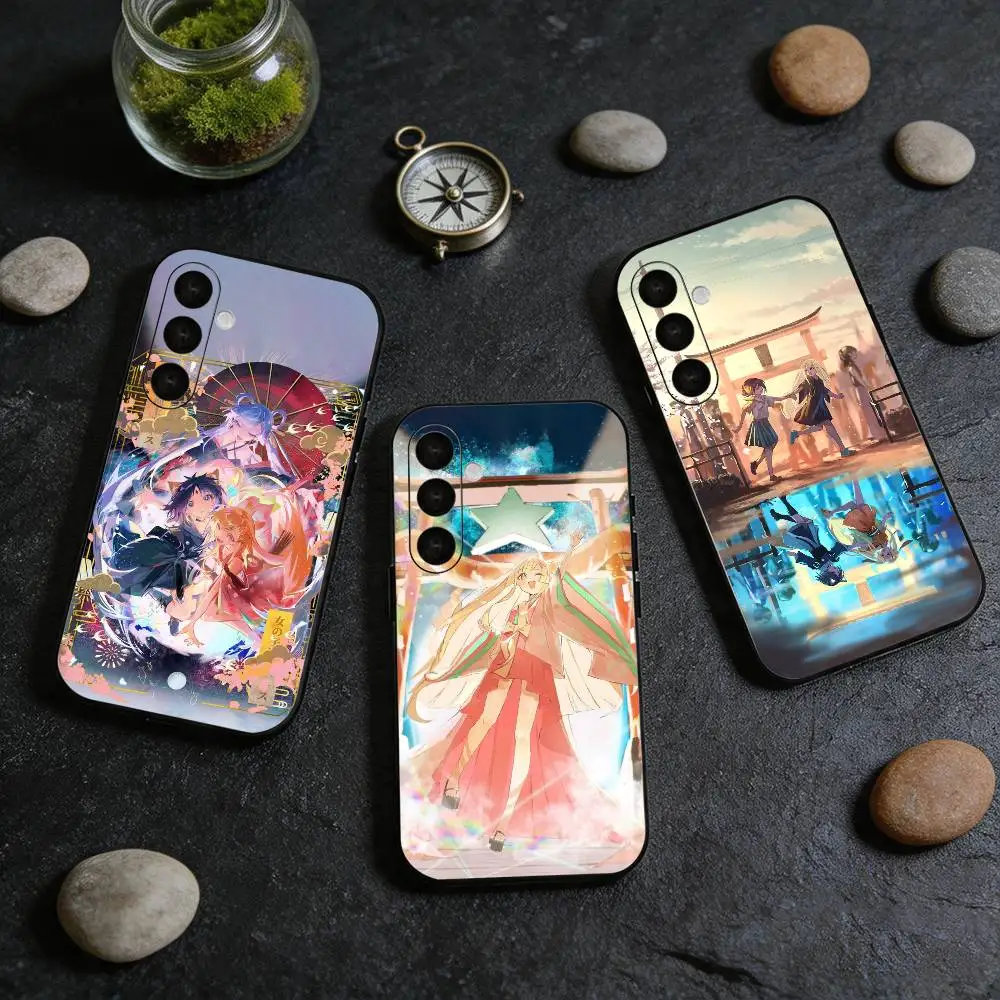 C-Cosmic Princess Kaguya  Black Soft Silicone Phone Case For Samsung Galaxy A73 72 71 70 53 52 51