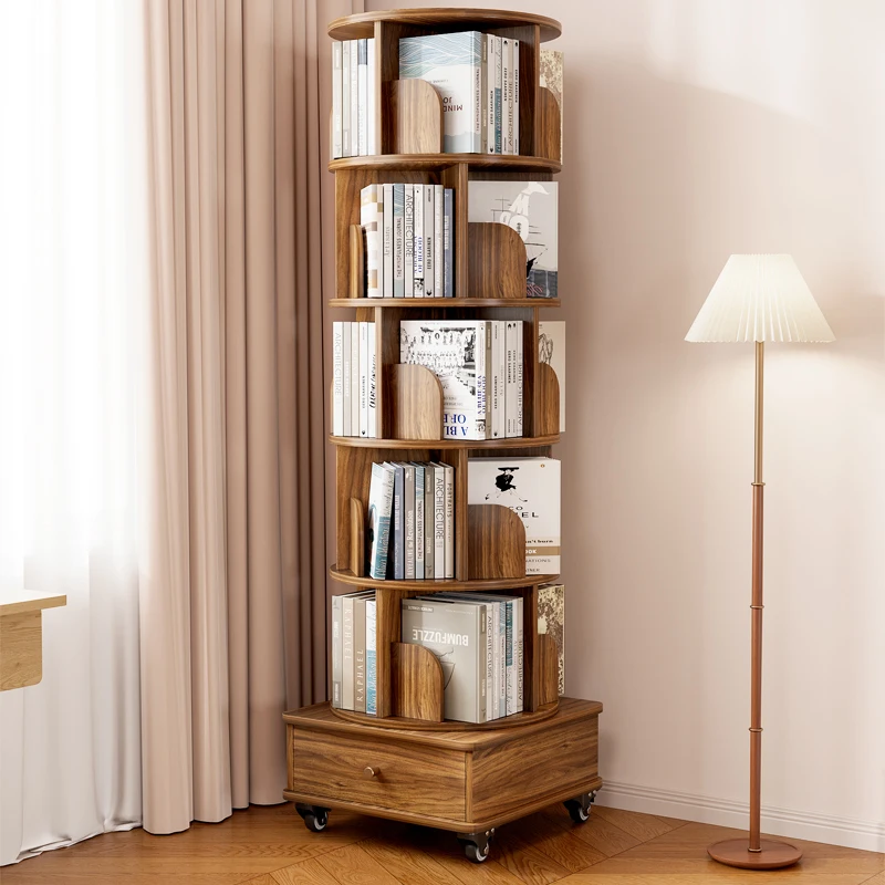 

Rotating Simple Bookcases Living Room Storage Designs Vintage Bookcases Traditional Rotating Libreria Estanteria Home Furniture