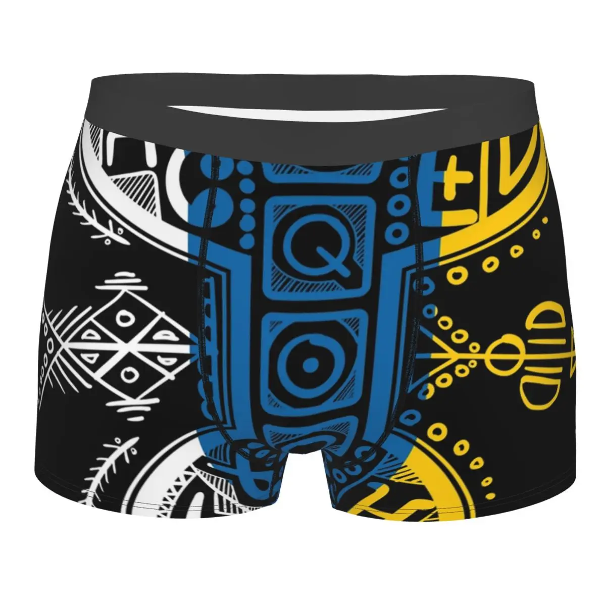 

Новинка: Мужские эластичные трусы-боксеры с флагом Канарских островов и символикой берберов Яз-амазигов