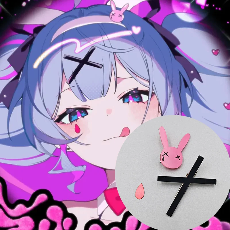 Miku Cosplay Hair Accessories Rabbit Hole Hair Clips Ear Headwear Small Rabbit Hair Bands Fashionable Anime Gaming Props