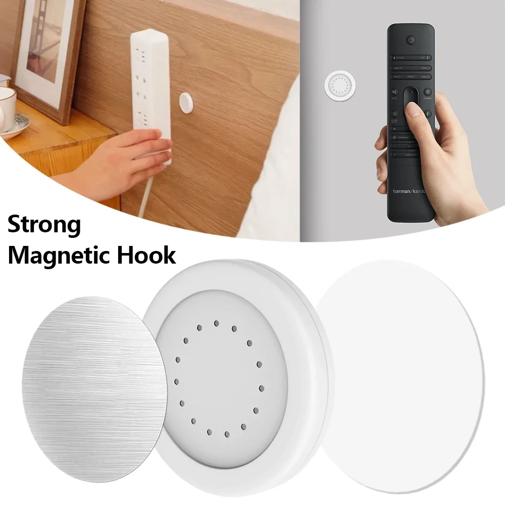 

Magnetic Hooks Wall Mount Strong Magnet Remote Control Invisible Holder Keys Fridge Sticker Storage Hooks Home Organizer Hooks