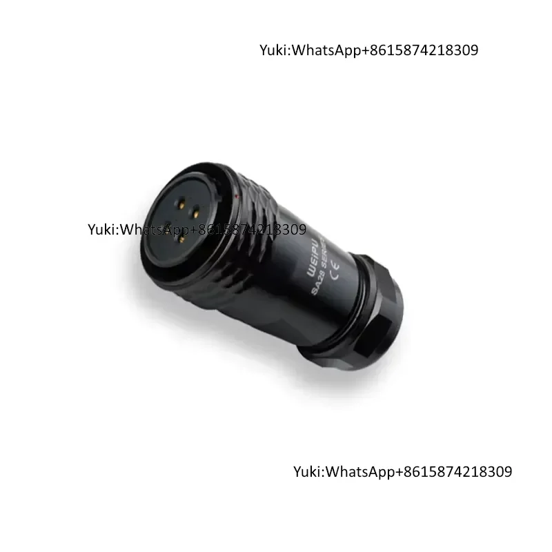 IP67 Waterproof M28 WEIPU SA28 4pin Brass Gold Plated Contacts Electrical Aviation Connector Cable Plug for Industrial Power