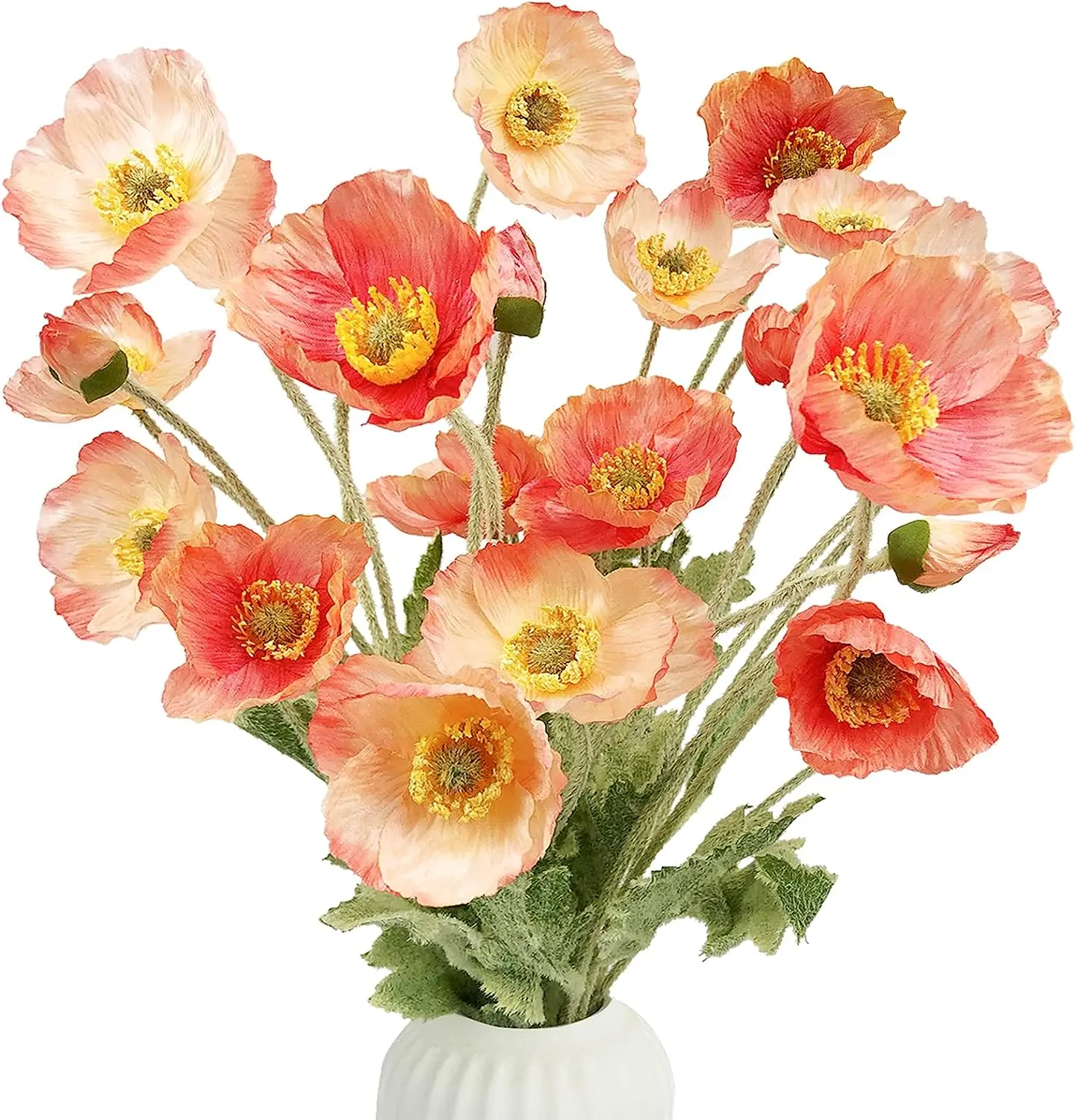 

5pcs Artificial Flowers Silk Poppy Flowers for Home Decor Bouquet Wedding Party Faux Flower