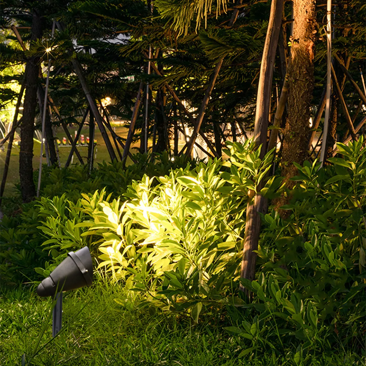 Landscape Spike Light - 12 Adet Zemin Çivisi Çim Lambası