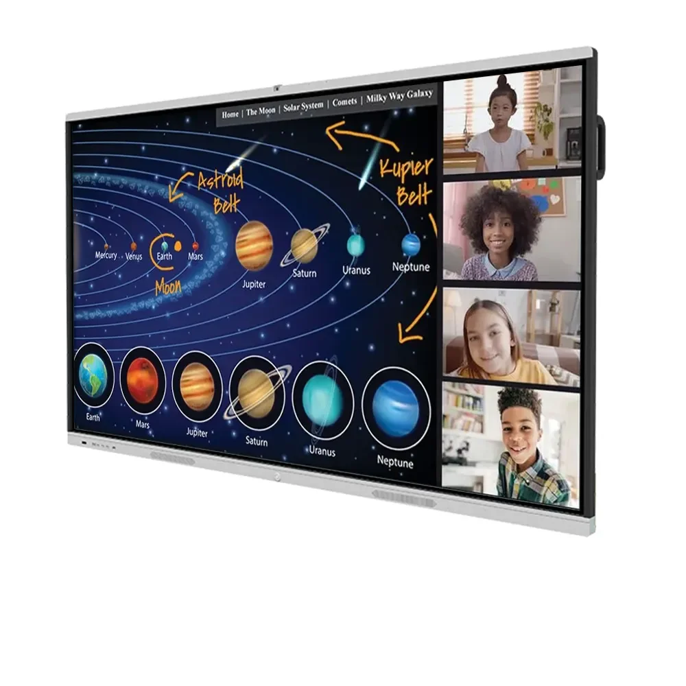 55 65 75 86 Inch 4k Teaching Meeting Pc Inbuilt Interactive Panel All In One T-ouch Multi T-ouch 65 Inch Interactive Whiteboard