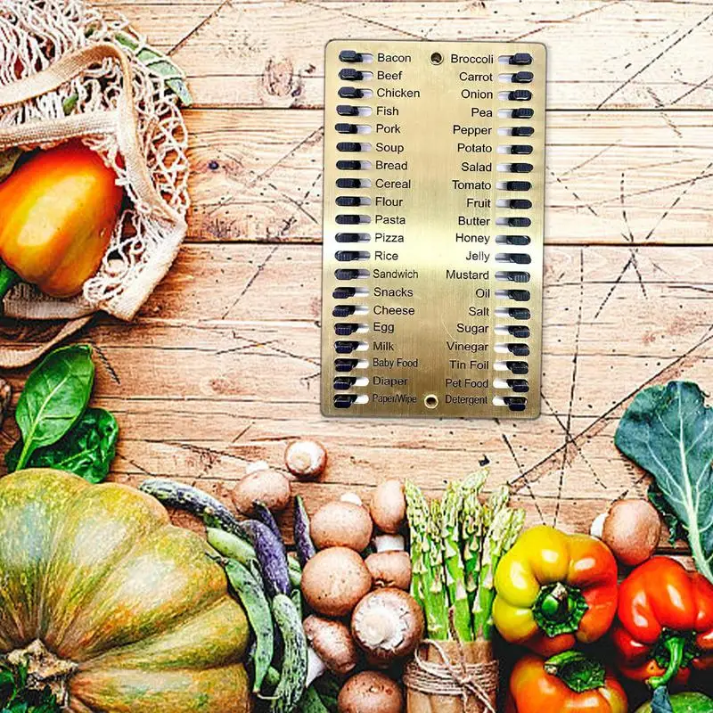 

Metal Shopping List Reusable Grocery Lists Pad Stay Organized Cultivate Frugal Mentality Shopping List For Efficient Grocery
