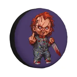 The Killer Doll Chucky Spare Wheel Cover for Jeep Hummer 4x4 SUV Custom Child's Play Horror Movie Tire Protector 14