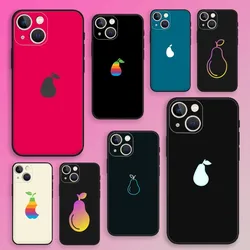 Icarly Pear Logo Phone Case For iPhone 16,15,14,13,12,11,Plus,Pro Max,XS,X,XR,SE,Mini,8,7 Soft Silicone Black Cover