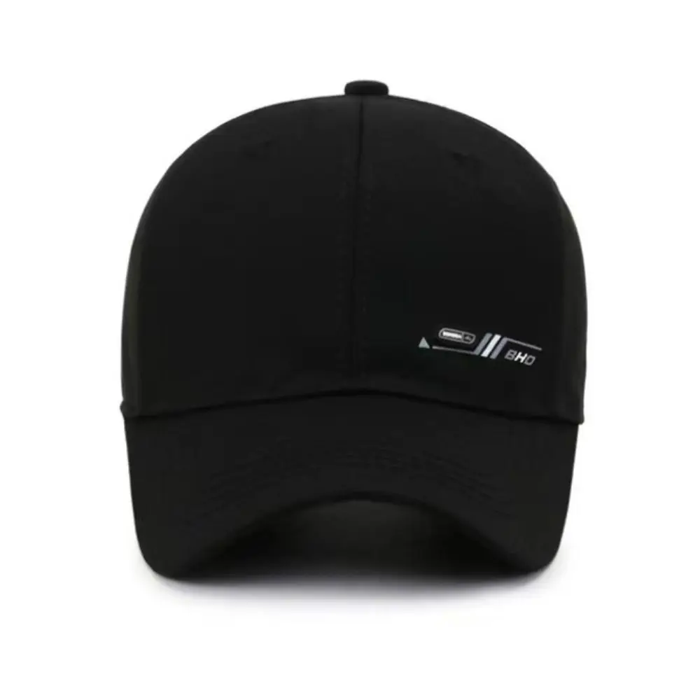 Boné de beisebol esportivo de poliéster ajustável lavável vintage língua de pato letras confortáveis bonés de golfe respiráveis verão