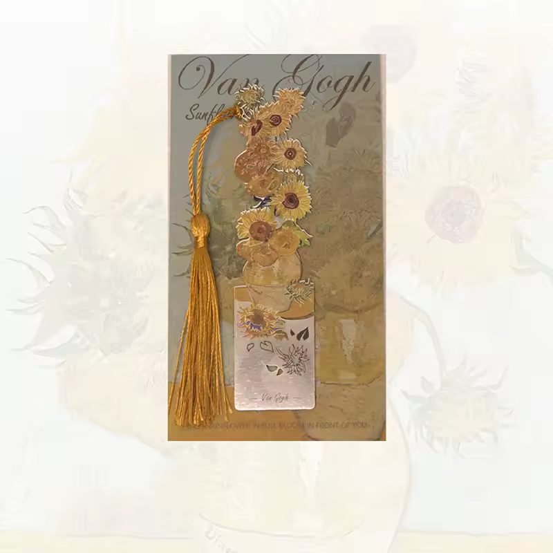 Aesthetic Book Page Clip Floral Painting Metal Bookmark Hollow Metal Book Accessories Student Reading Mark Stationery Gifts - Image 8