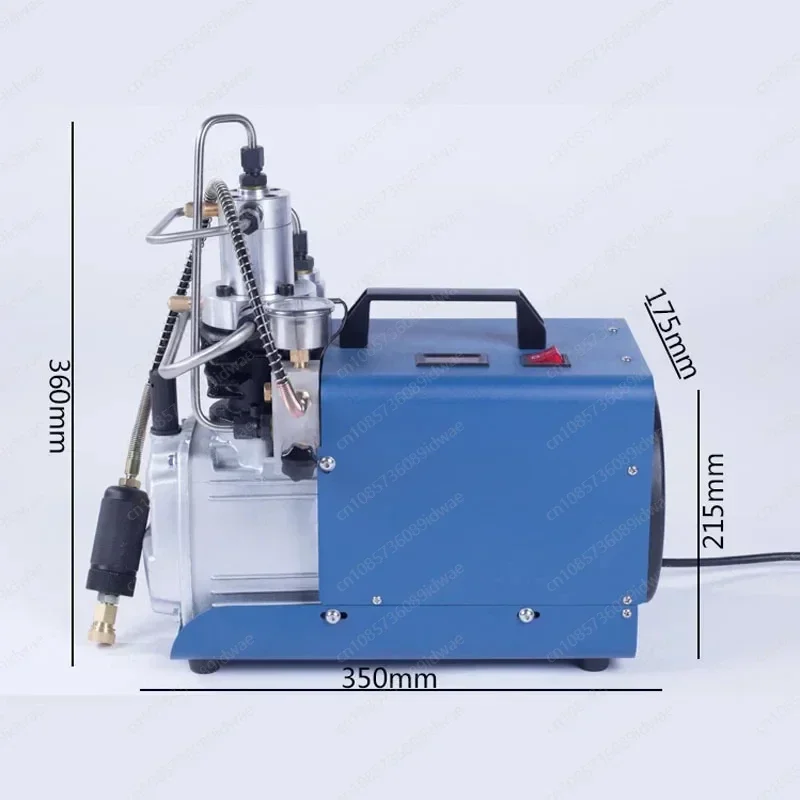 Compresor de Aire de Alta Presión de 1.8KW 4500Psi – Inflador PCP de 30Mpa para Buceo y Pistolas de Aire