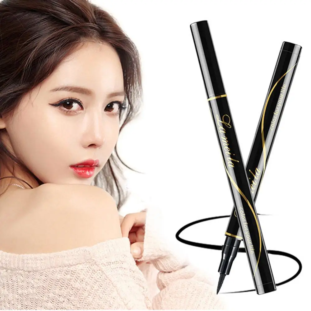 Liquid Waterproof Eyeliner Pencil Long-lasting Sweat-proof Eye Liner Makeup Not Blooming for Big Eyes Soft Eyeliner Makeup TSLM2