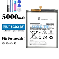 For Samsung A54 A34 5G EB-BA546ABY original battery, mobile phone battery replacement, send tools