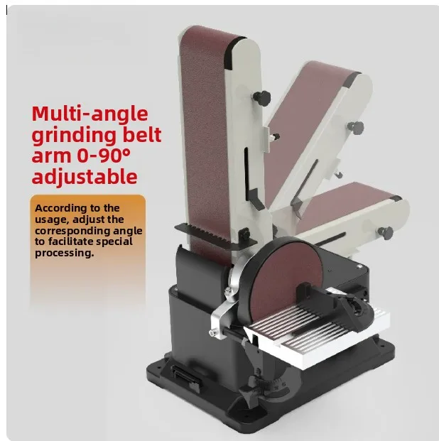 Electric Mini Belt Disc Sander 9000RPM 7-Speed Bench Grinder Polisher for Wood Metal Knife Sharpening DIY