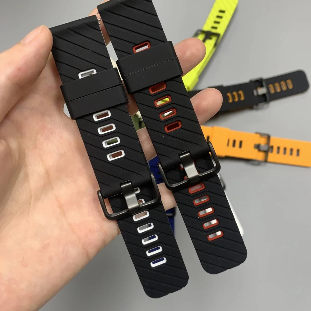 22mm Silicone Bracelet For Xiaomi watch color 2/S4 Sport/Mi Watch Bands For Xiaomi Watch S1 Pro/Active S4 S3 S2 46mm/42mm Strap
