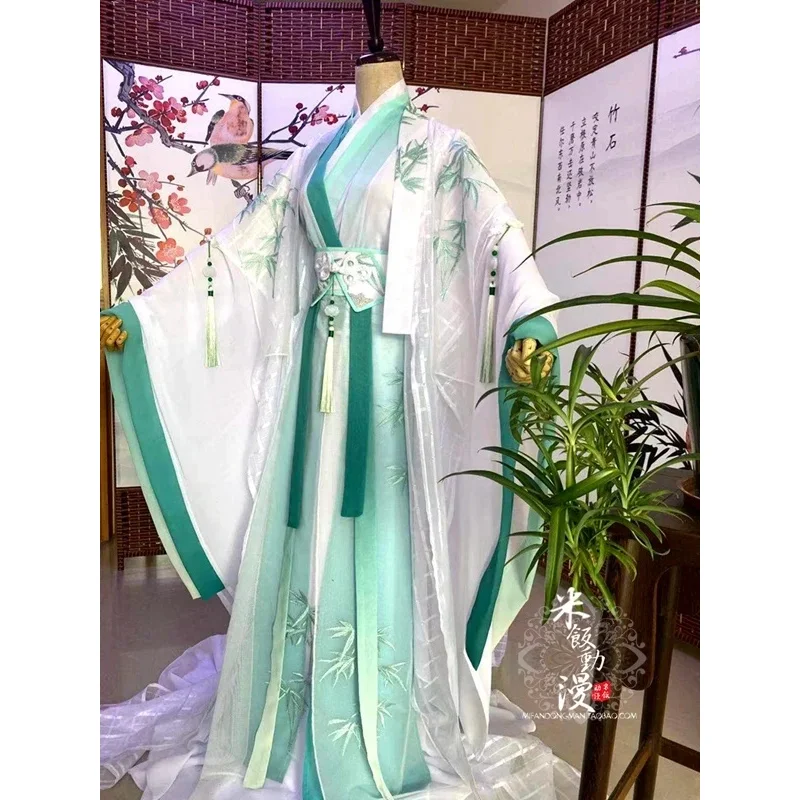 

Anime Villain Self-Rescue System Shen Qingqiu Cosplay Costume Tian Guan Ci Fu Qi Rong Hanfu Outfit Halloween Costumes for Adult