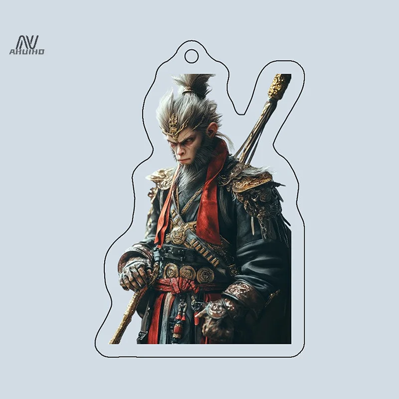 1PC Black Myth: Wukong Game Peripheral Key Chain Acrylic Backpack Luggage Pendant