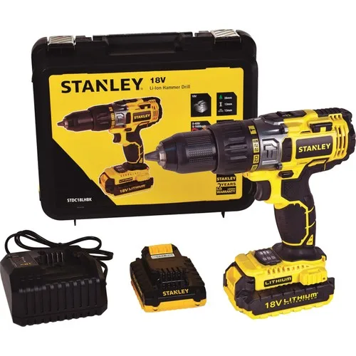 Stanley STDC18LHBK-TR 18Volt/2.0Ah Li-ion Dual Cordless Professional Hammer Drill