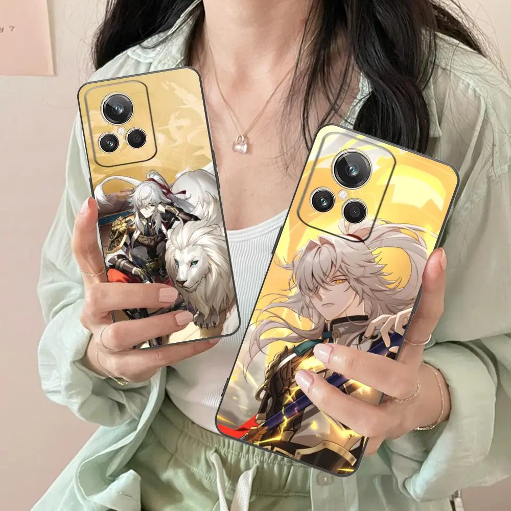 

Чехол для телефона Honkai Star Rail JingYuan для Realme 15 14 13 12 11 10 9 Pro Plus T i Lite 5G с цветным принтом, роскошный красивый чехол