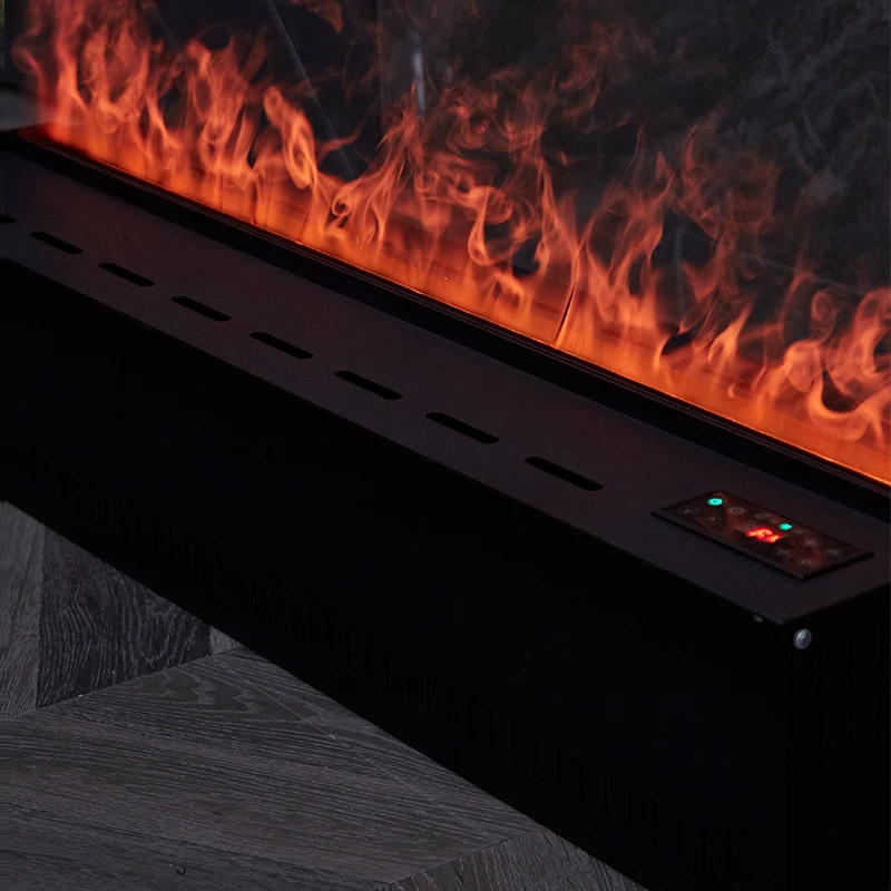 Intelligent 30 Inches 3D Water Steam Fireplace 700mm Monochromatic Flame Insert Fogging Fireplace With Voice Control