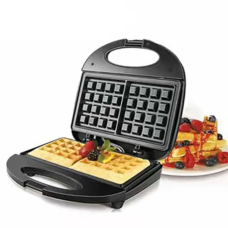 

Household Waffle Maker Baking Cake Sandwich Non-Stick Pan 750W Indicator Light Safety Portable Multifunctional Breakfast Machine