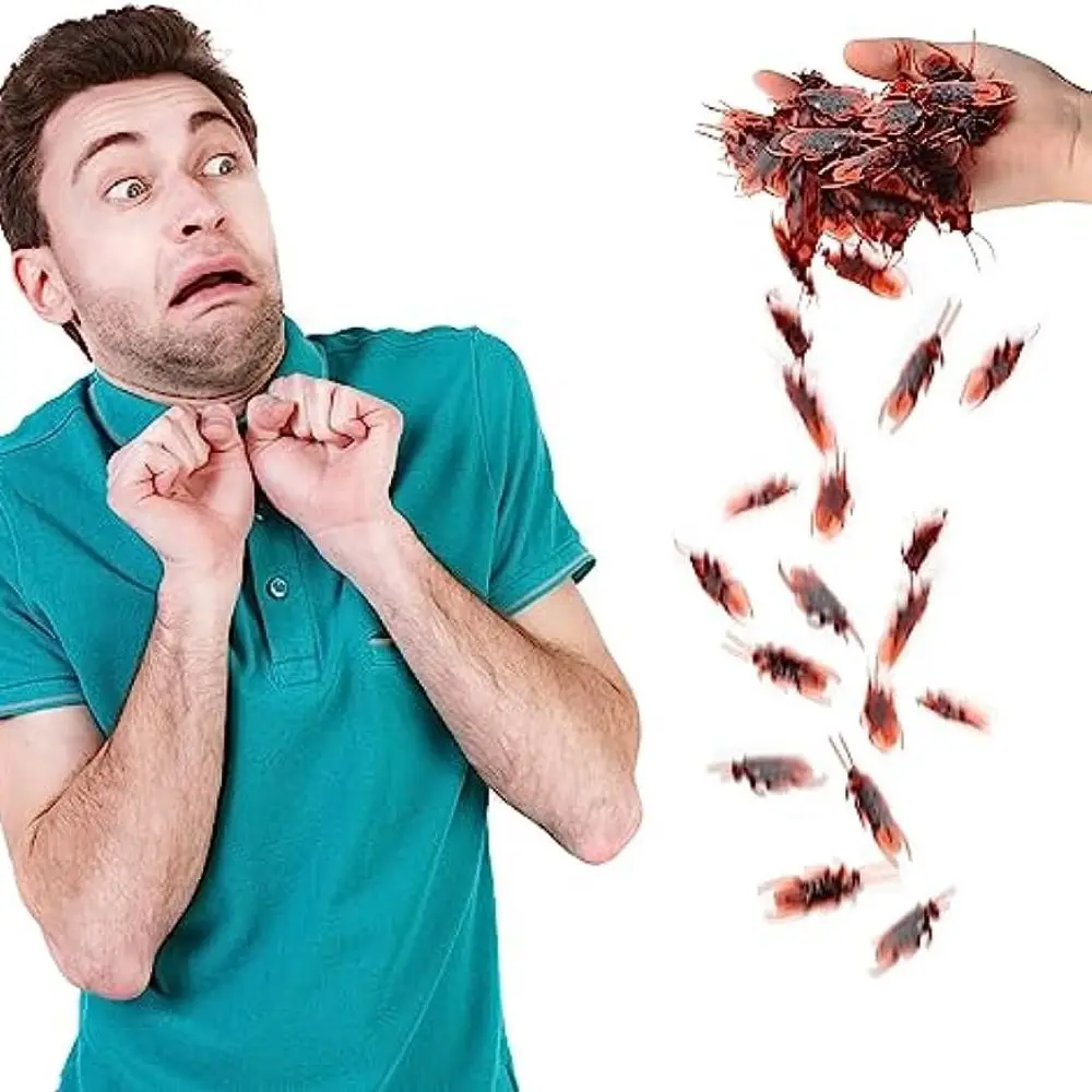 20 szt. Wysokiej jakości gumowe symulacje skorpionów, miękkie PVC, sztuczne karaluchy, rekwizyty do żartów, prezent, symulowane owady