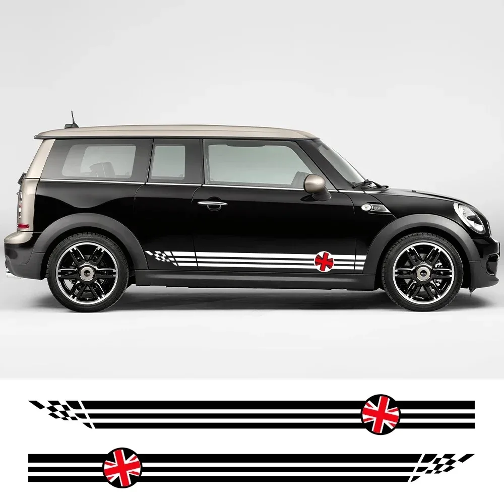 

2PC Union jack Car Body Side Stickers For Mini Cooper S JCW One F54 F55 F56 F60 R55 R56 R60 R61 Countryman Styling Accessories