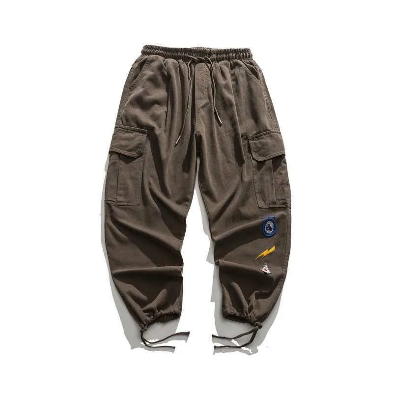 Nuevos overoles casuales de poliéster para hombre con bolsillos, estilo informal, corte holgado, cintura media, estampado de ...