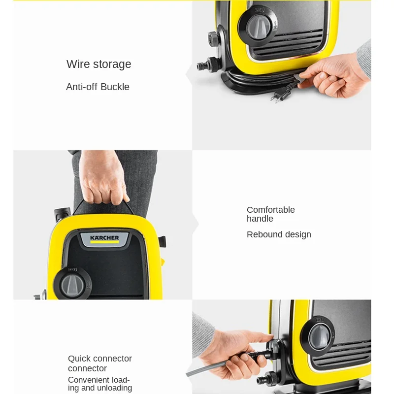 KARCHER Yard washer high pressure water gun strong scrubbing floor flushing yard home car wash machine K Mini steam automobile